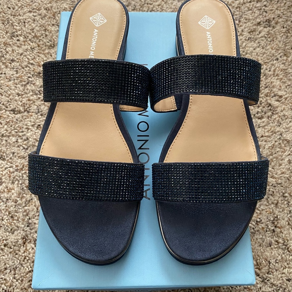 Brand new, navy, size 9